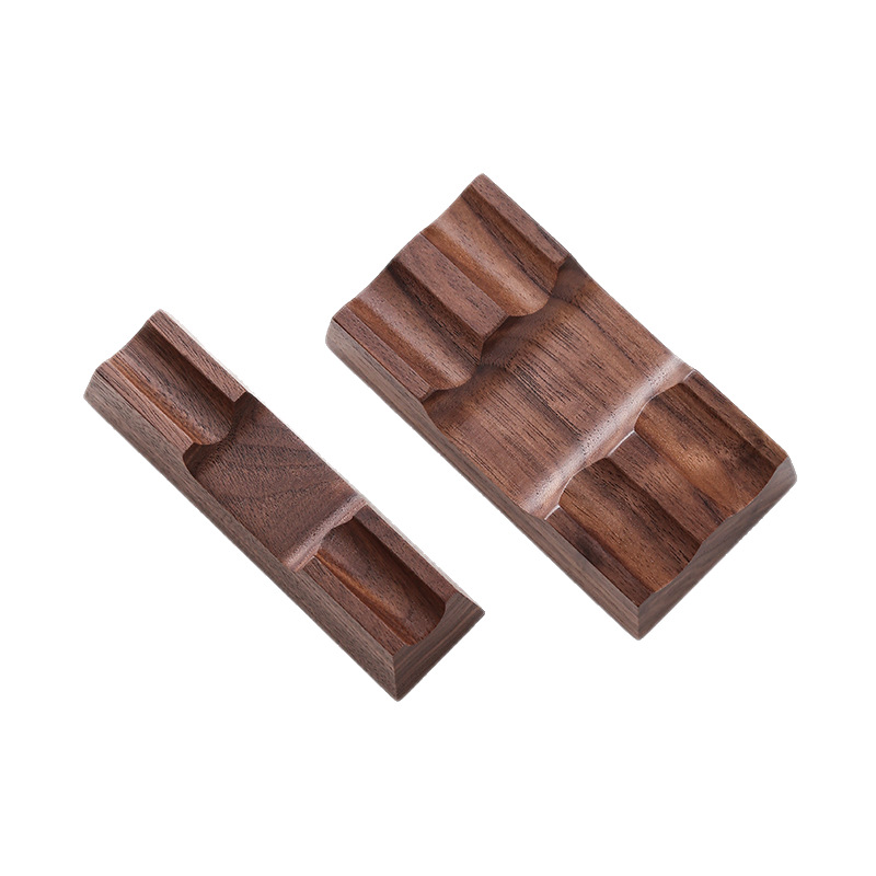 Wooden Fountain Pen Desk Stand Holder - Walnut Wood Pen Holder Stand for