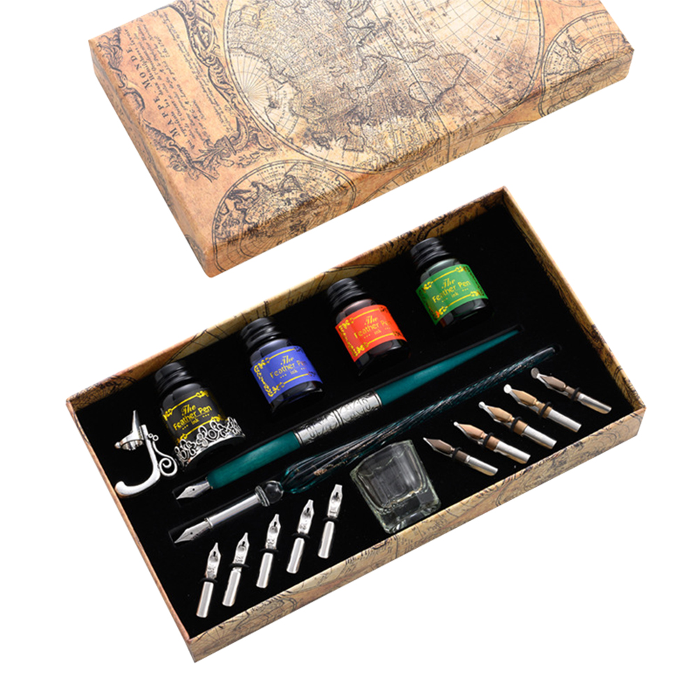 Unique Dip Pen Sets Fountain S - огляд і ціна Glass Dip Pen Calligraphy Ink Set