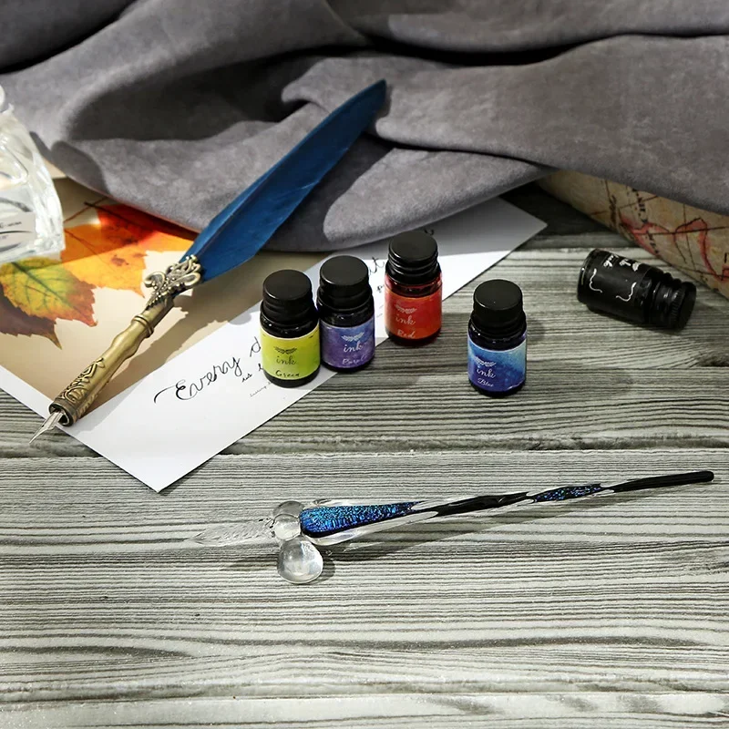 A 1PCS Glass Pen Ink Mercury S - огляд і ціна Glass Dip Pen Calligraphy Ink Set