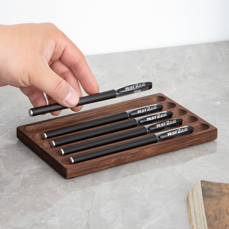 Fountain Pen Holder Desktop Di - огляд і ціна Wooden Fountain Pen Desk Stand Holder