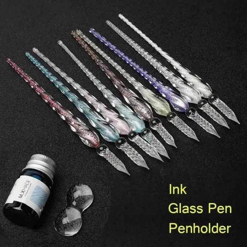 Crystal Glass Dipping Pen Set  - огляд і ціна Glass Dip Pen Calligraphy Ink Set