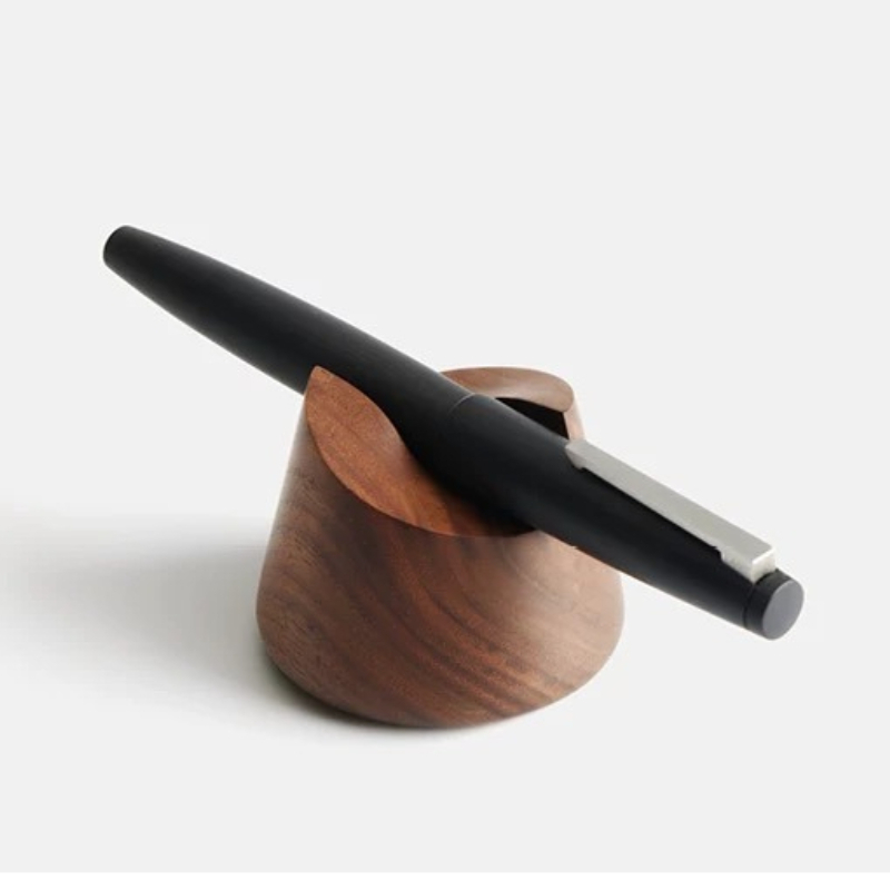 Walnut Wood Pen Holder Stand f - огляд і ціна Wooden Fountain Pen Desk Stand Holder
