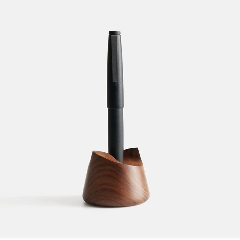 Walnut Wood Fountain Pen Holde - огляд і ціна Wooden Fountain Pen Desk Stand Holder