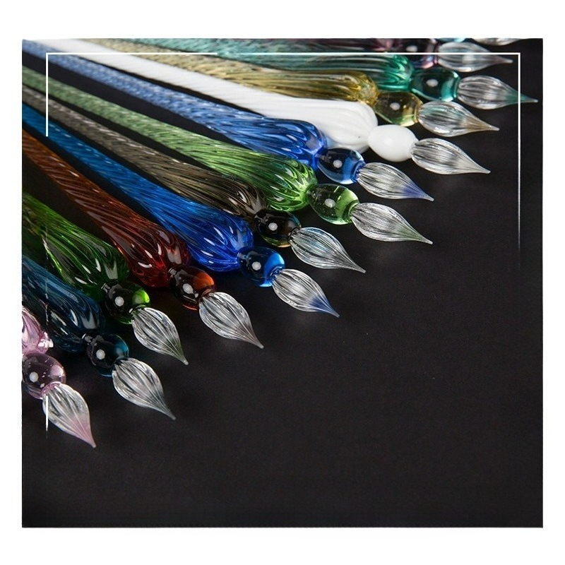Handmade Glass Dip Pen and Ink - огляд і ціна Glass Dip Pen Calligraphy Ink Set