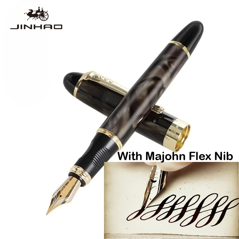 JINHAO X450 Fountain Pen With  - огляд і ціна Fountain Pen Calligraphy Flex Nib