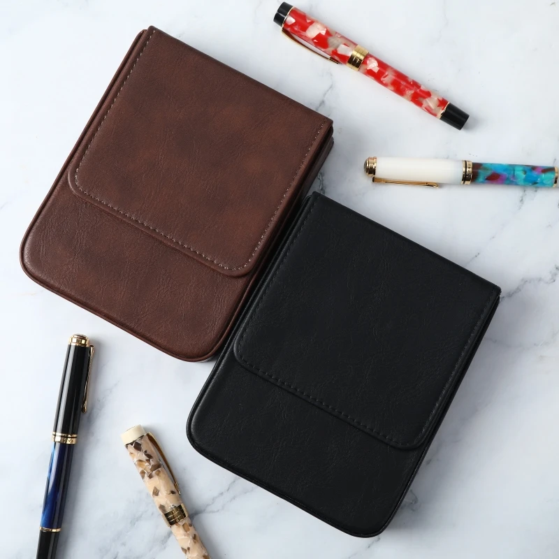 Luxury PU Leather 10/6/3 Slots - огляд і ціна Leather Fountain Pen Case 3 Slots Pouch