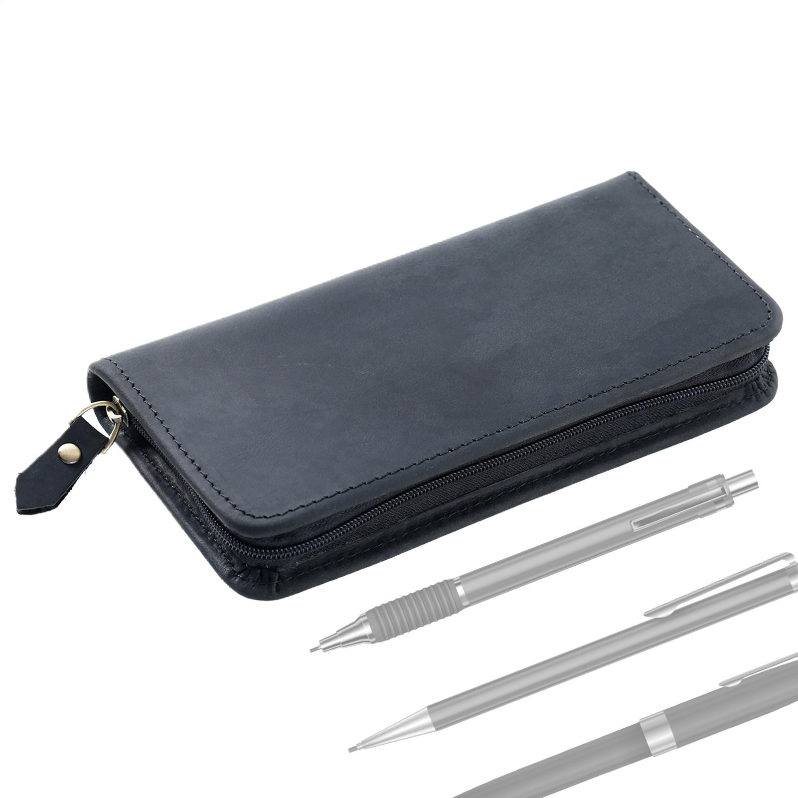 3 Slots Leather Pen Bag Vintag - огляд і ціна Leather Fountain Pen Case 3 Slots Pouch