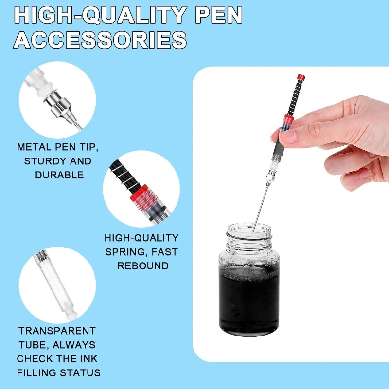 Spring Powered Push Pull Fount - огляд і ціна Fountain Pen Converter Ink Suction