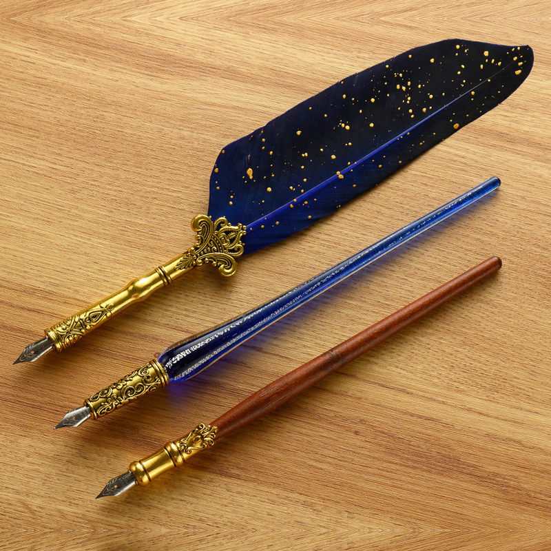Classic Glass Dip Pens 18 Nibs - огляд і ціна Glass Dip Pen Calligraphy Ink Set