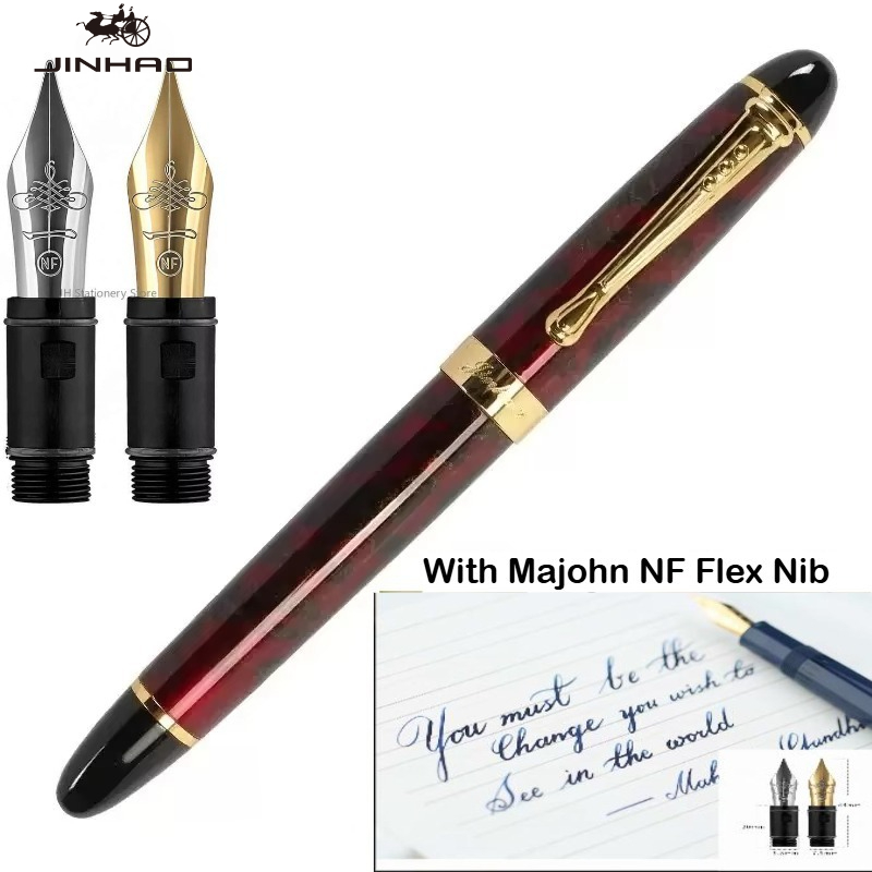 JINHAO X450 Fountain Pen With  - огляд і ціна Fountain Pen Calligraphy Flex Nib