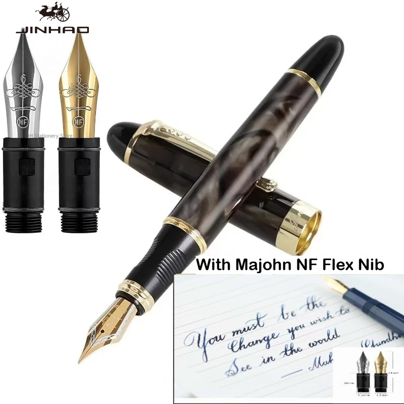 JINHAO X450 Fountain Pen With  - огляд і ціна Fountain Pen Calligraphy Flex Nib
