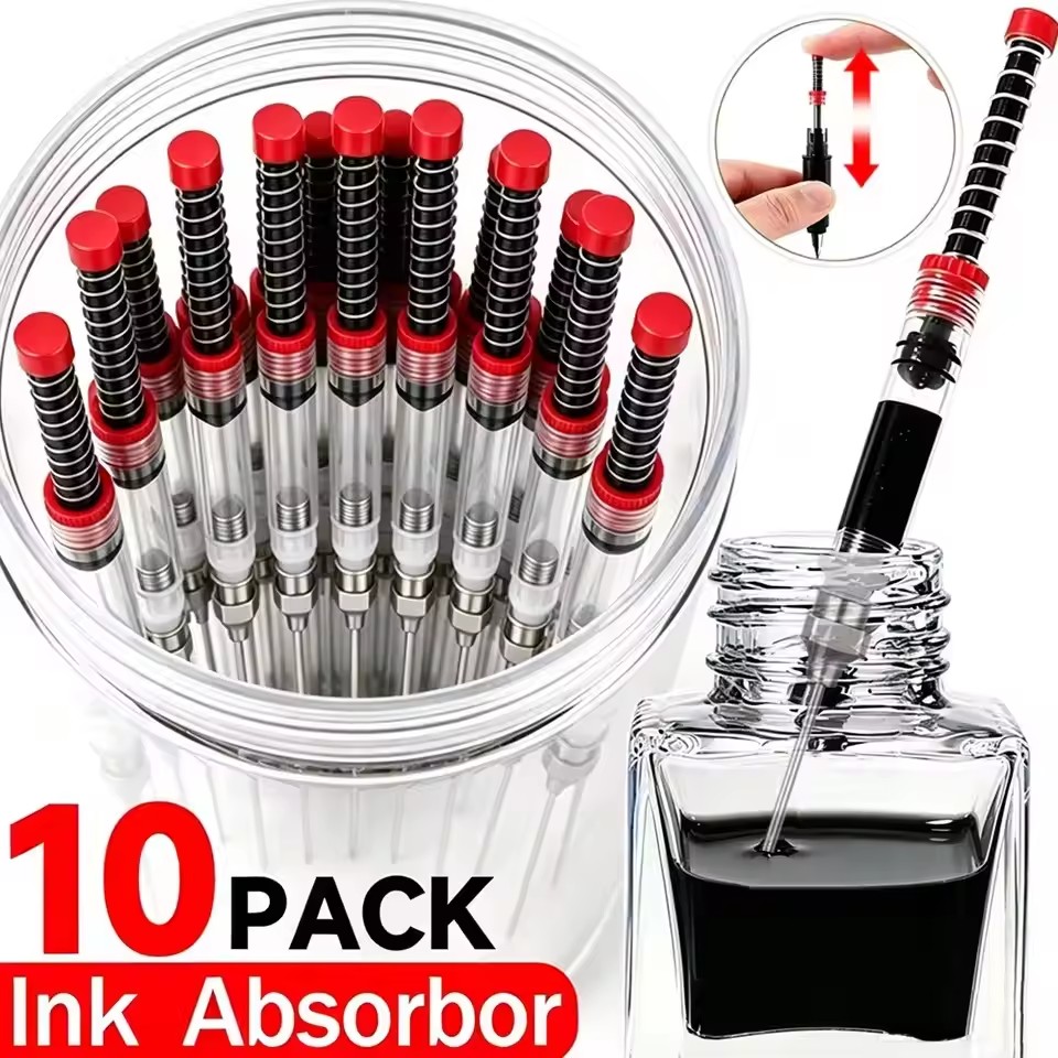 1-10pcs Fountain Pen Filler In - огляд і ціна Fountain Pen Converter Ink Suction